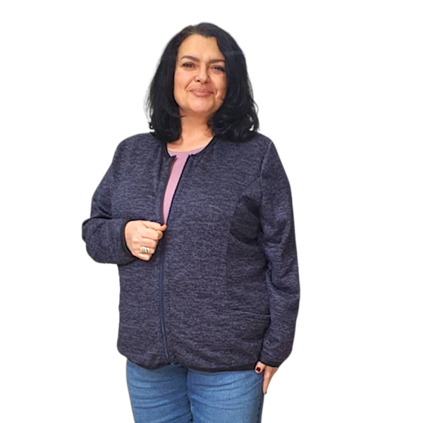 Елегантна Жилетка Модел Неда, цвят ТЪМНО СИНЬО, код 8297