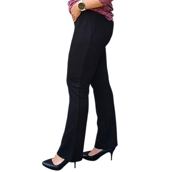 Елегантен панталон от пунто Милано - ЧЕРЕН