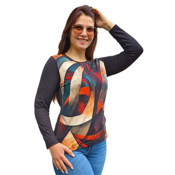 Блуза АНЕЛИЯ ангора, десен 