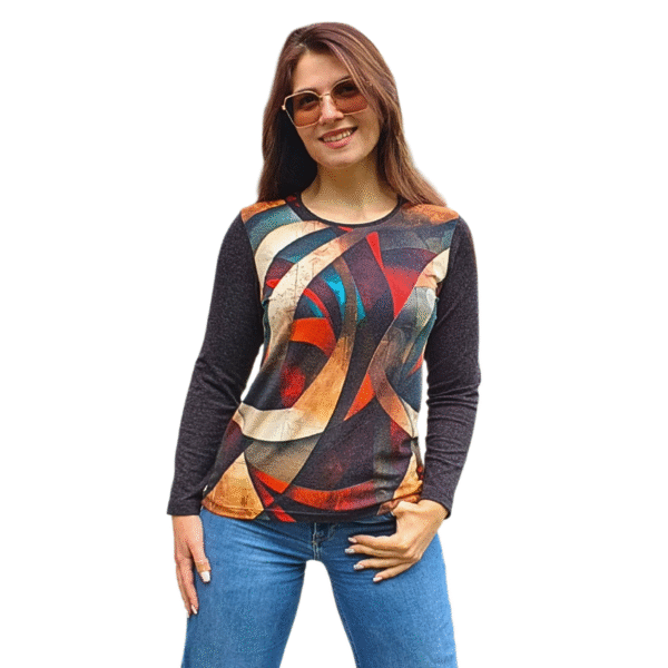 Блуза АНЕЛИЯ ангора, десен 