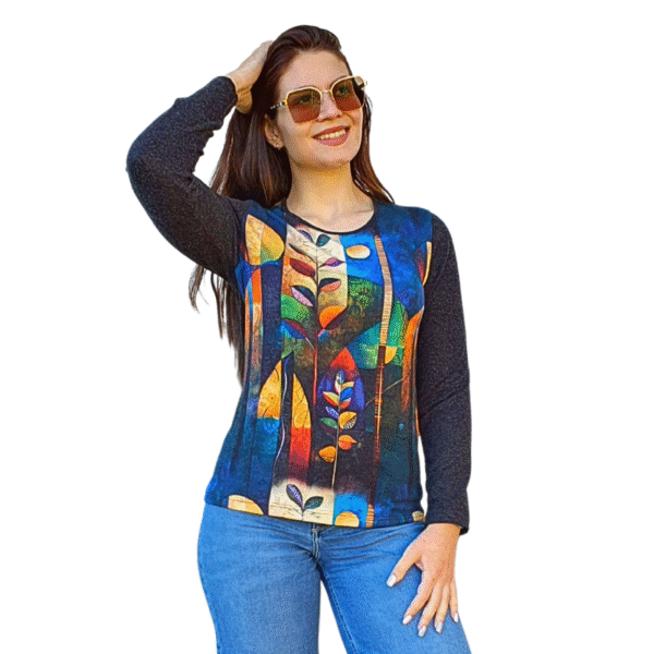 Блуза АНЕЛИЯ ангора, десен 