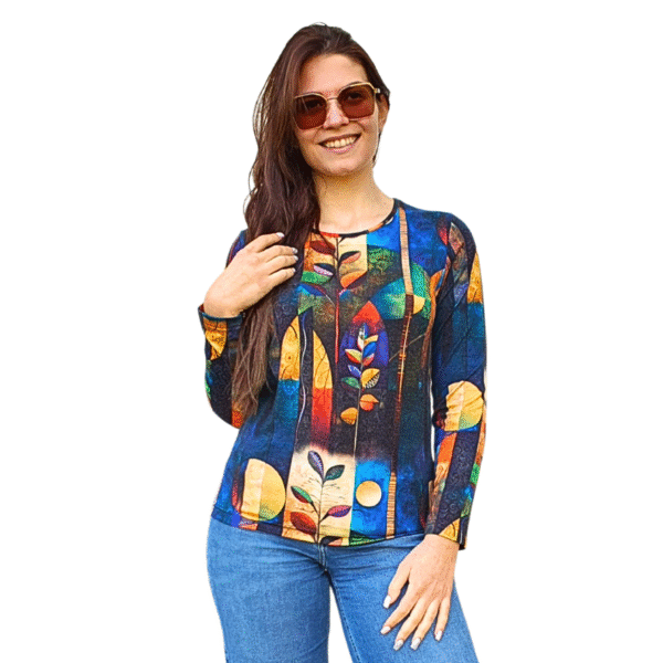 Блуза АНЕЛИЯ ангора, десен 