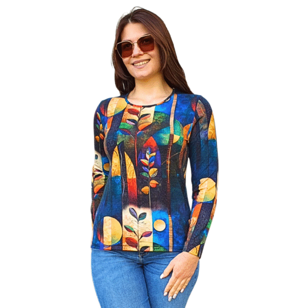 Блуза АНЕЛИЯ ангора, десен 