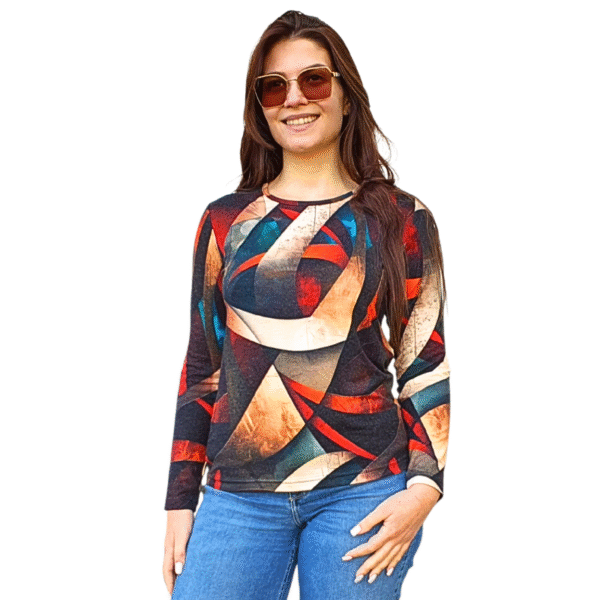 Блуза АНЕЛИЯ ангора, десен 