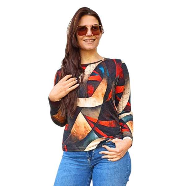 Блуза АНЕЛИЯ ангора, десен 