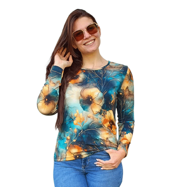 Блуза АНЕЛИЯ ангора, десен 