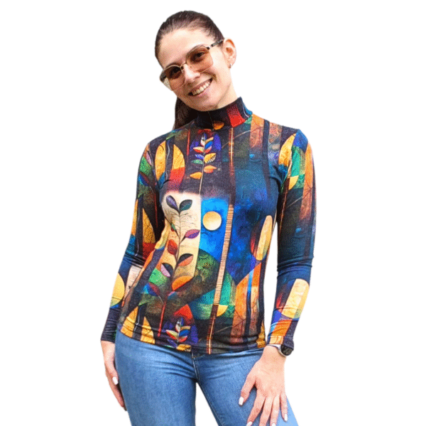 Вталено полу поло АНГОРА, десен ВЪЛШЕБНА ГОРА - код 8261