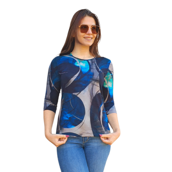 Блуза АНЕЛИЯ с 3/4 ръкав десен 