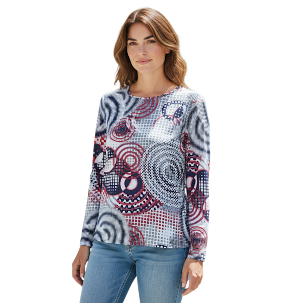 Блуза АНЕЛИЯ дълъг ръкав, код- 8306