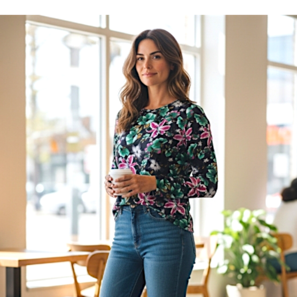 Блуза АНЕЛИЯ дълъг ръкав, код- 8305