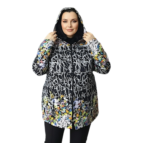 Суитчър с цип и качулка десен ДРАСКУЛКИ - 8326