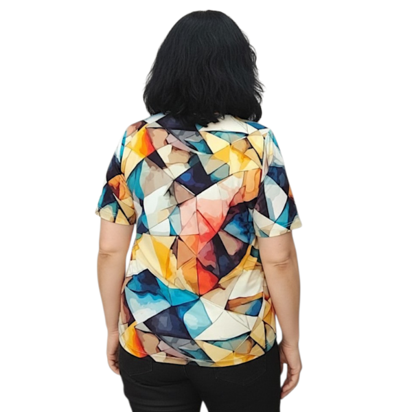 Модел АНЕЛИЯ  къс ръкав, десен 