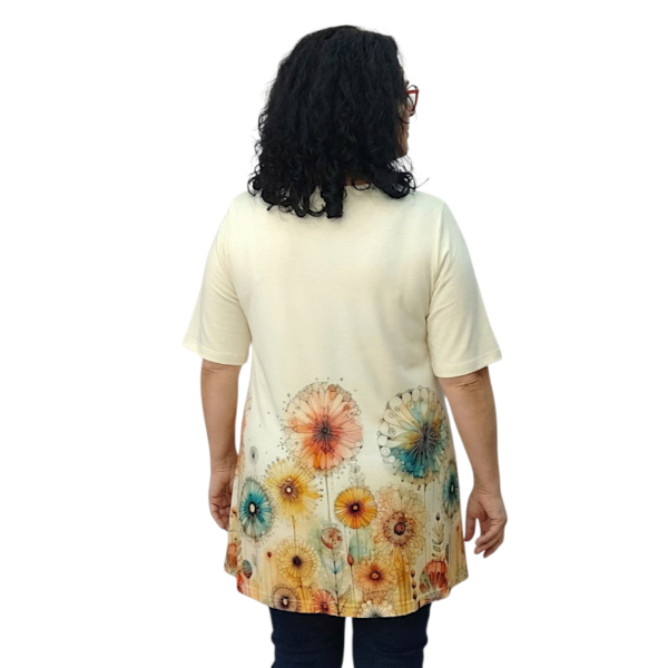 Туника АНИ, къс ръкав, десен 