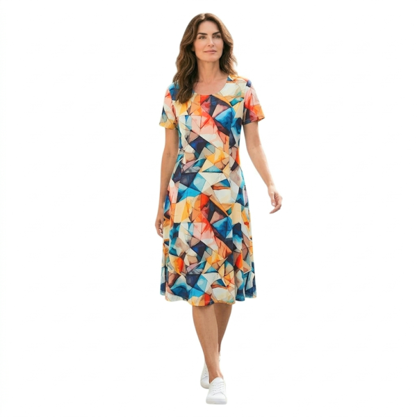 Рокля до коляното модел КАТЯ, десен 